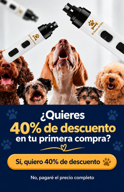 Lima de uñas eléctrica para mascotas con pantalla LCD y doble luz LED – Recargable